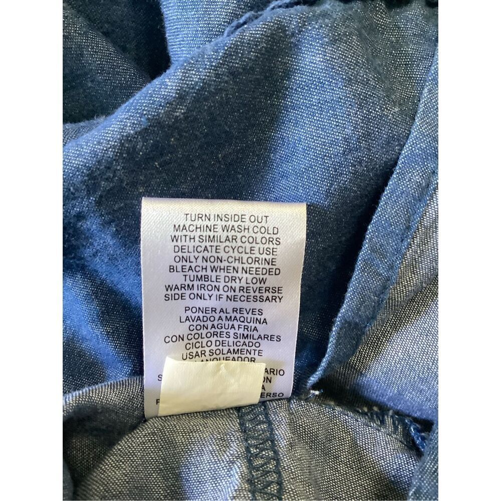 Vintage Chambray Summer Dress S - Picture 5 of 7